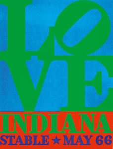 Poster for 1966 Robert Indiana show at the Stable Gallery