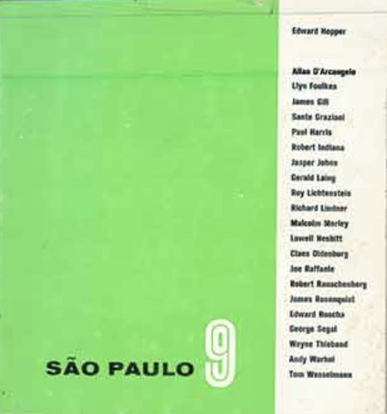 Cover of the exhibition catalogue for the Sao Paulo 9
