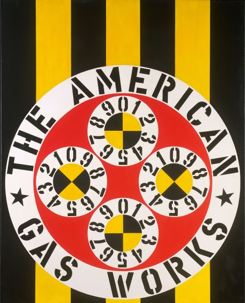 Robert Indiana's painting The American Gas Works