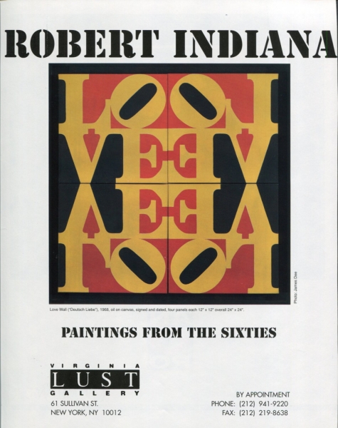 Robert Indiana: Paintings from the Sixties