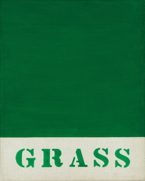Robert Indiana's painting Grass, 1962