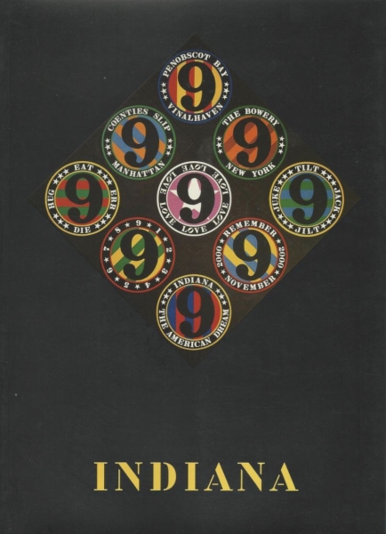 Exhibition catalogue cover for Robert Indiana: Recent Paintings at the Paul Kasmin Gallery