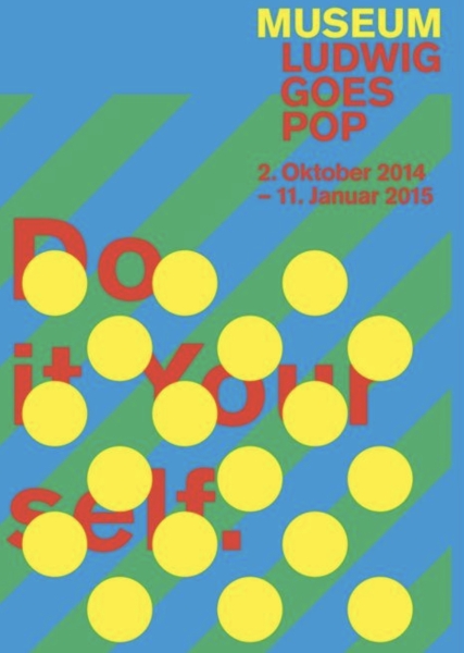 Exhibition poster for Ludwig Goes Pop, at the Museum Ludwig, Cologne, Germany